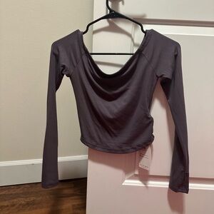 Off the shoulder crop top